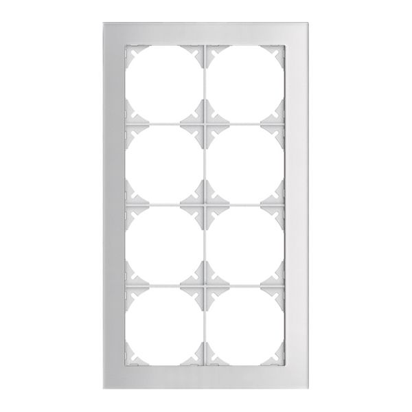 Abdeckrahmen EDIZIOdue prestige 4×2 spiegel satin