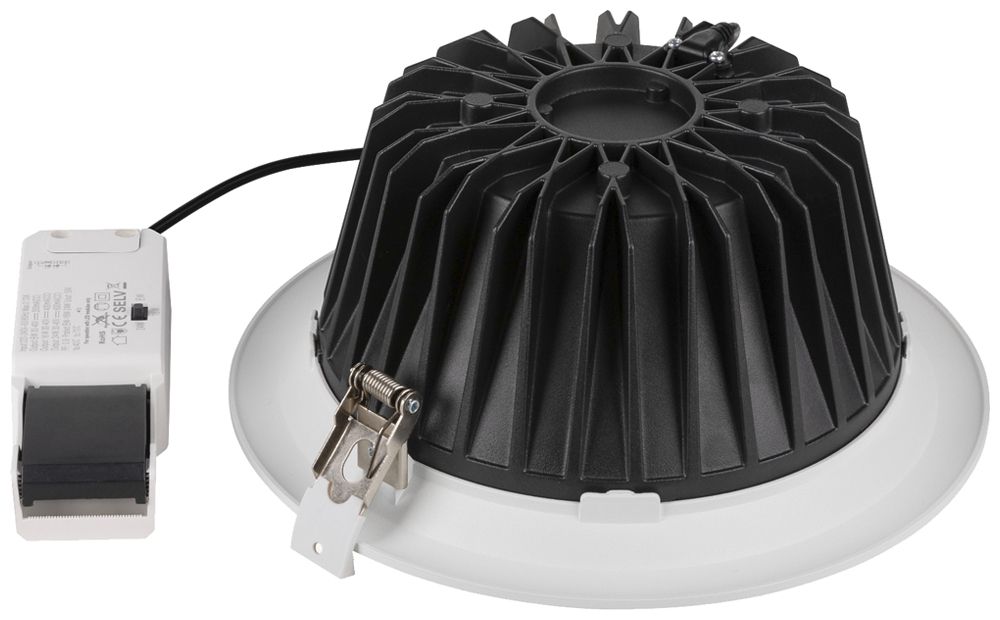 Downlight LED SLV C 200 8/16/24W 3100lm 940 IP54 WB Ø226mm bianco