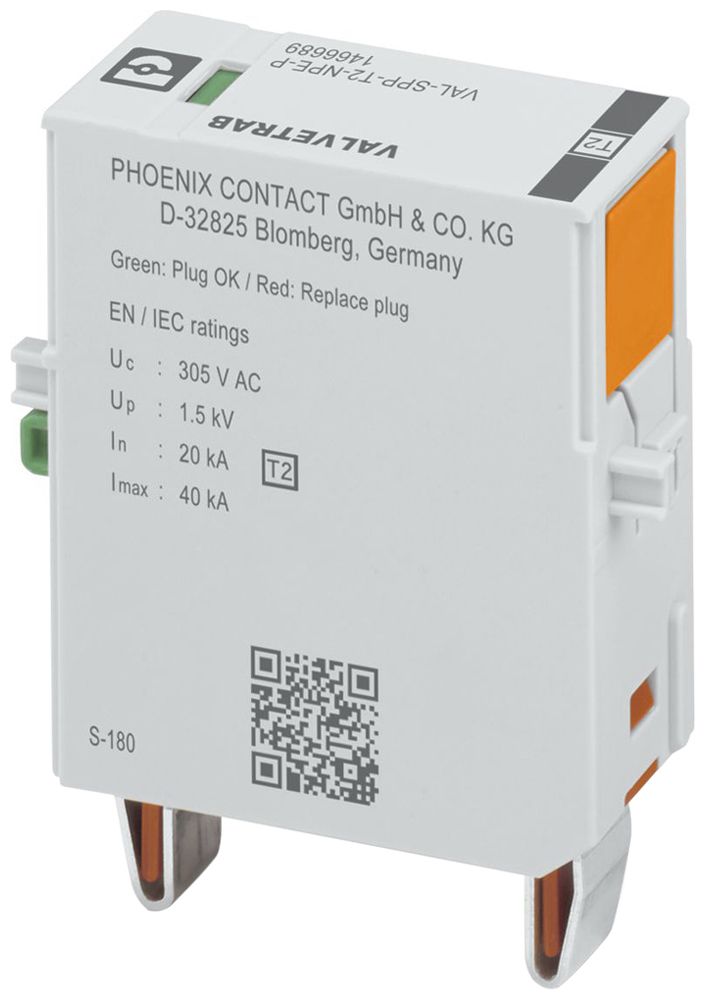 Überspannungsableiter-Einsatz PX VAL-SPP-T2-NPE-P TN/TT 1L 240V 1TE