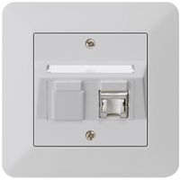 Kit di montaggio INC kallysto.trend C cat.6 1RJ45/s grigio chiaro