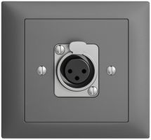 Kit de montage INC EDIZIOdue FKE XLR gris foncé