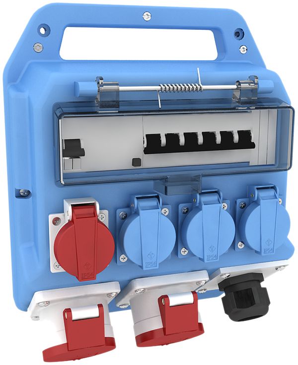 Distributore materia sintetica Bals EVKB 17, blu IP44