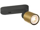 Spot SLV PURI 2.0 Tube CW GU10 1×6W REG Ø55×150×87mm nero/oro