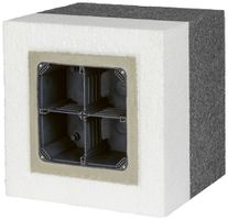 Supporto apparecchio con scatola grd.2×2/E, 100…140mm