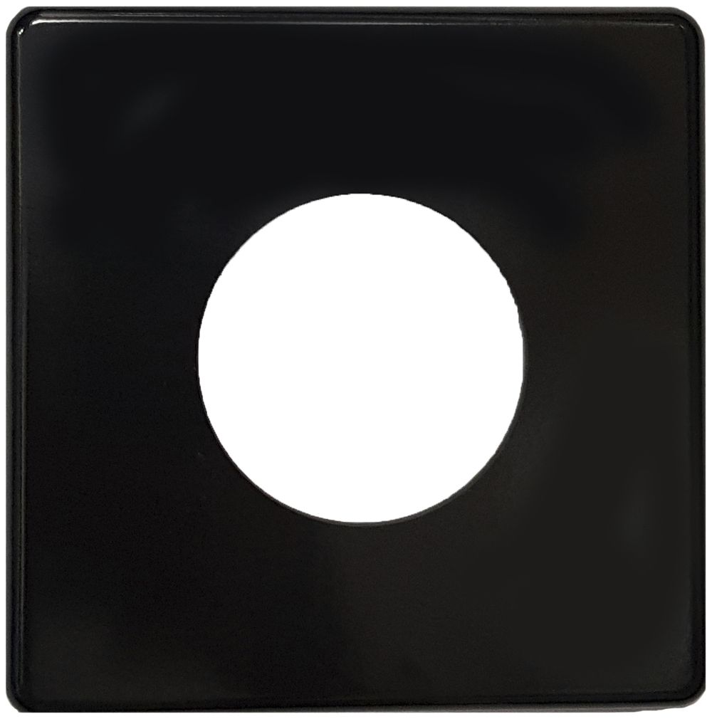 Abdeckplatte III 58mm schwarz