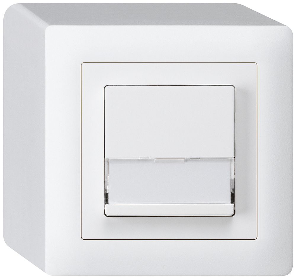 AP-Sonnerietaster kallysto weiss A/1L mit Namensschild 37×15mm