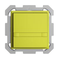 UP-KNX-Taster RGB EDUE, 250mW, o.LED, m.Papiereinlage, 1×Taste, 2×Tastenb., lem