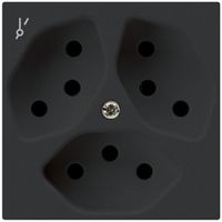 UP-Steckdose kallysto 3×T13/1S schwarz