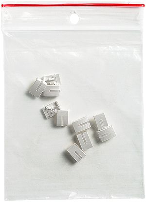 Componente laterale 10pzzi EDIZIOdue silver con LED