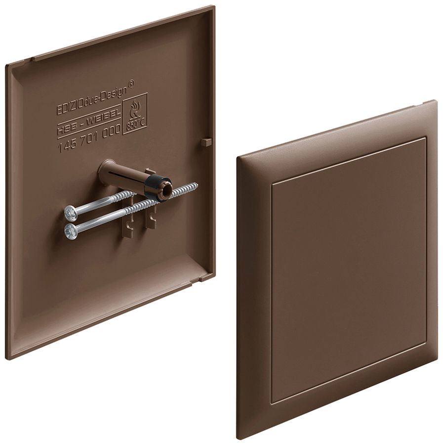 Steckdeckel HSB zu Abzweigdose Design EDIZIOdue 130×130mm coffee halogenfrei