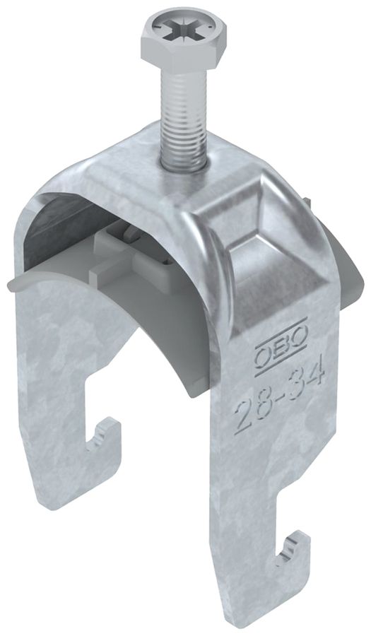 Fixation rapide BET 2056 pied à U mat.synthétique 28…34mm 1×câble acier Zn-ch-im