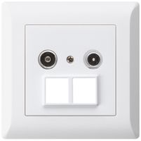 Prise multimédia ENC kallysto.line R/TV 4dB 2GHz blanc