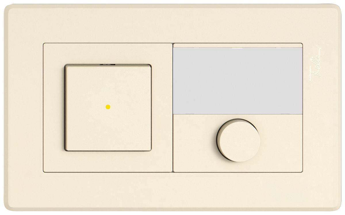 Combinaison ENC EDIZIO.liv SNAPFIX® 1×2 96×156mm inverseur+fermeur lum.crema