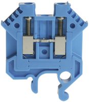 Durchgangs-Reihenklemme Woertz 35…70mm² 192A 1000V Schraubansch.2×1 G-Schiene bl