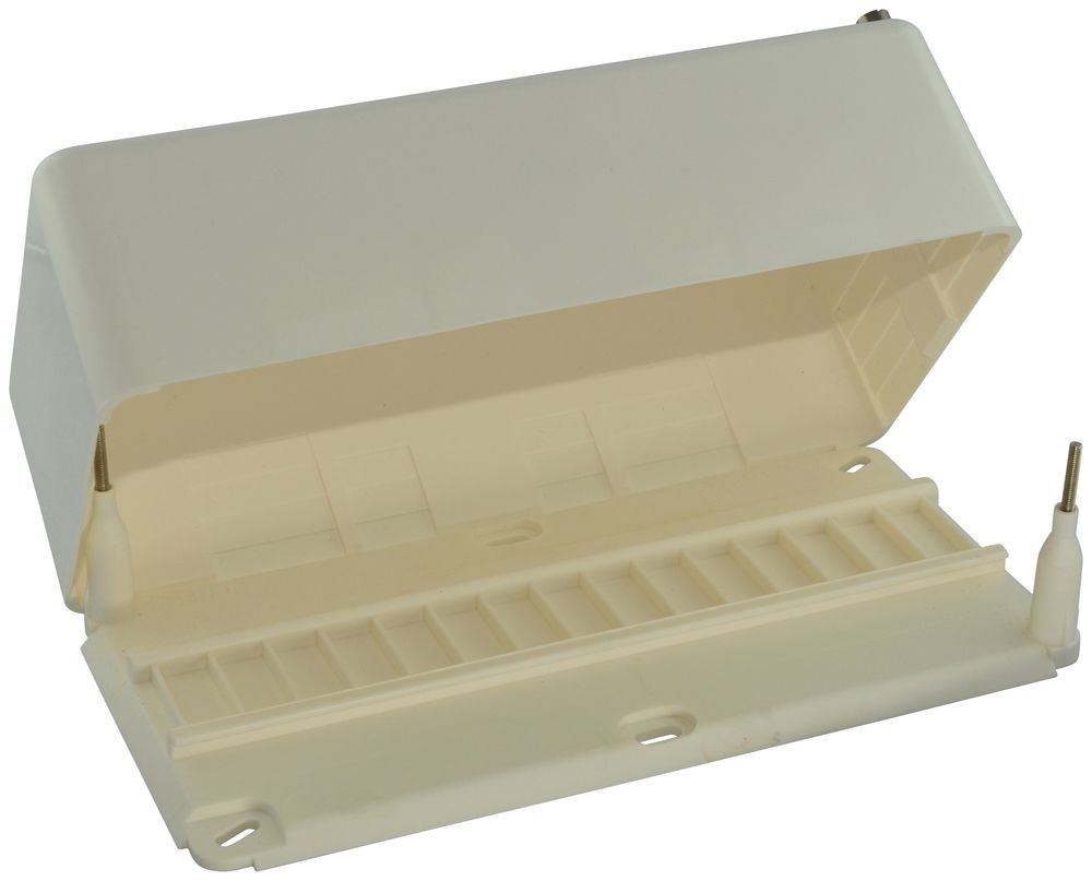 Boîte de dérivation AP Fixer 200×100×58 blanc sans bornes