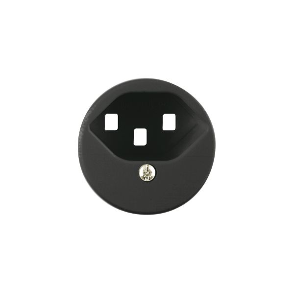 Disco frontale FH 1×T23 nero per presa, morsetti a vite