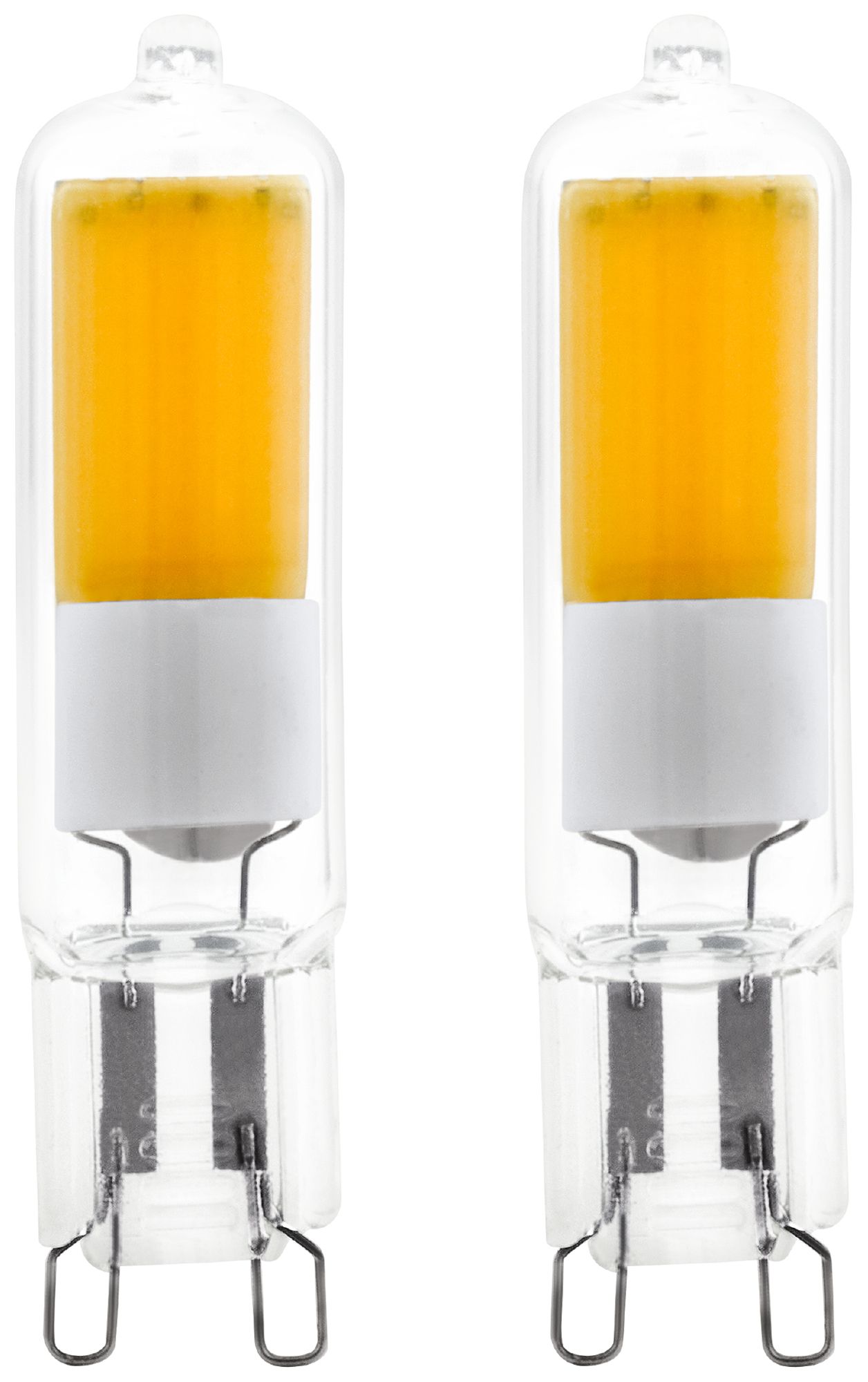 Lampe LED Eglo G9 2W 200lm 3000K 15×60mm COB clair 360° 2pce