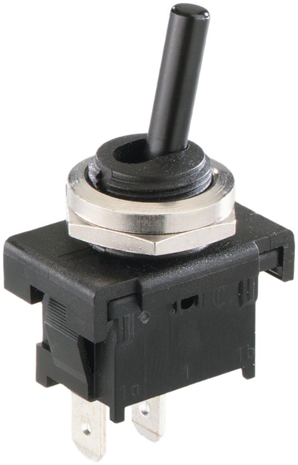 Interruttore a leva INS ELBRO, 6A/250V 1L, saldare, nero