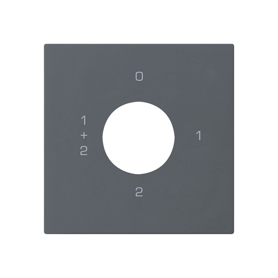 Kit frontale per interruttore a chiave S1 60×60mm kallysto 0-1-1+2-2 antracite