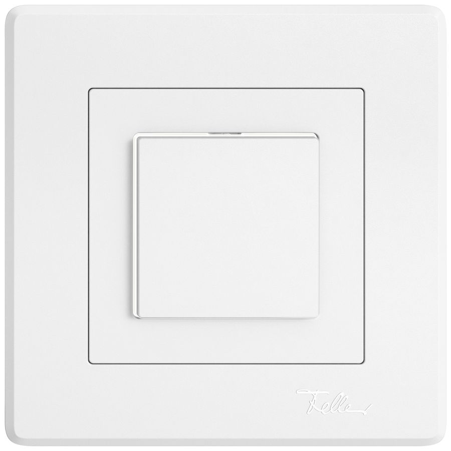 UP-Leuchtdruckschalter EDIZIO.liv SNAPFIX® 3/2L Seitenlinse LS weiss ws