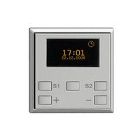 Frontset Astrozeitschaltuhr Universaldimmer 2T ZEP EDIZIOdue silver