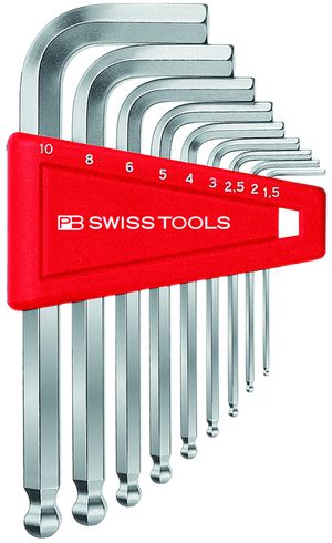 Stiftschlüssel-Satz PB 212 H-10 1.5, 2, 2.5, 3, 4, 5, 6, 8, 10