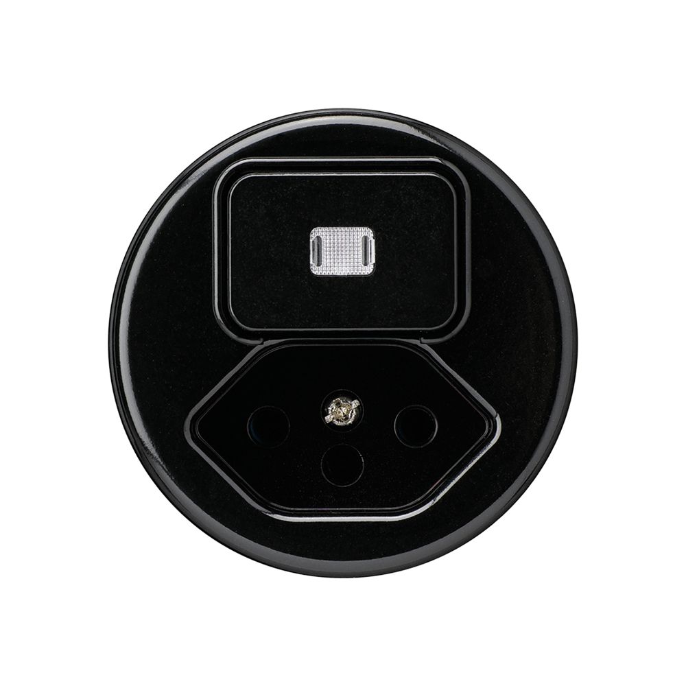 Inserto per combinazione INC I luminosa basico L-6+tipo 13 nero