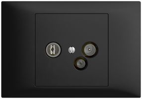 EB-Datendose TV-R DD04 5…65MHz EDIZIOdue schwarz