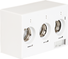 Portafusibile AP weber.uniline 3×25A DIN2 con copertura