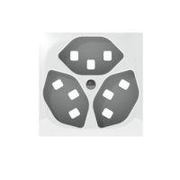 Frontplatte SIDUS weiss glänzend zu 3×T23