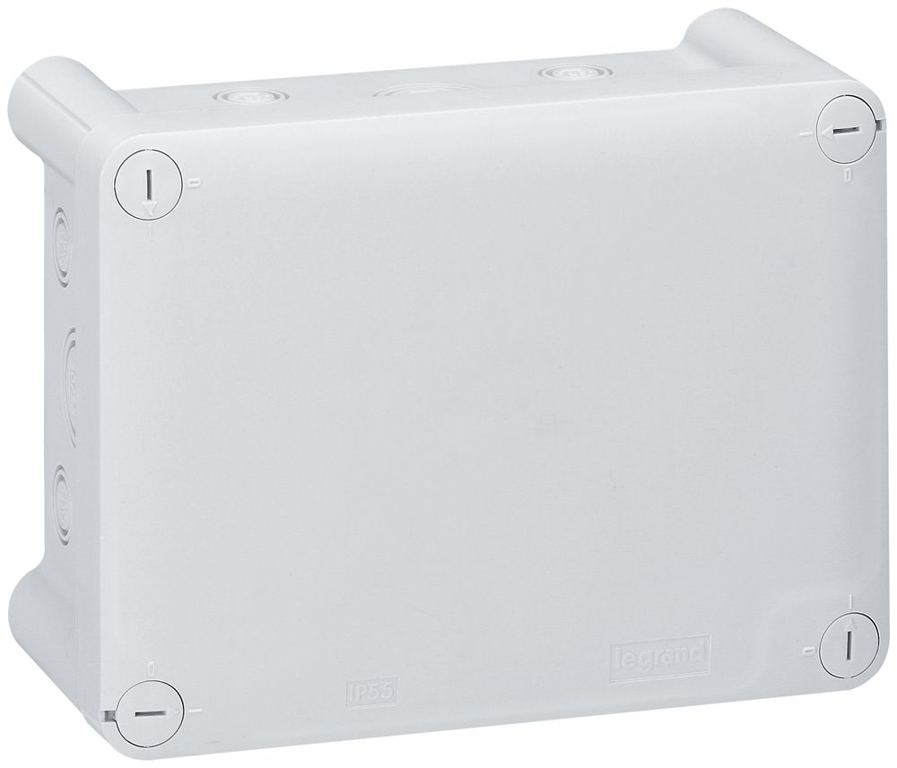 Abzweigdose PLEXO 155×110mm leer hellgrau