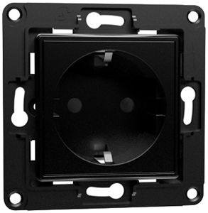 UP-Steckdose Shelly Wall Socket EU 1× CEE 7/3 (Typ F) 5A 230V 68×45mm schwarz