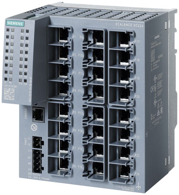 IE-Switch Siemens SCALANCE XC224 24×RJ45 10/100Mbit/s managed