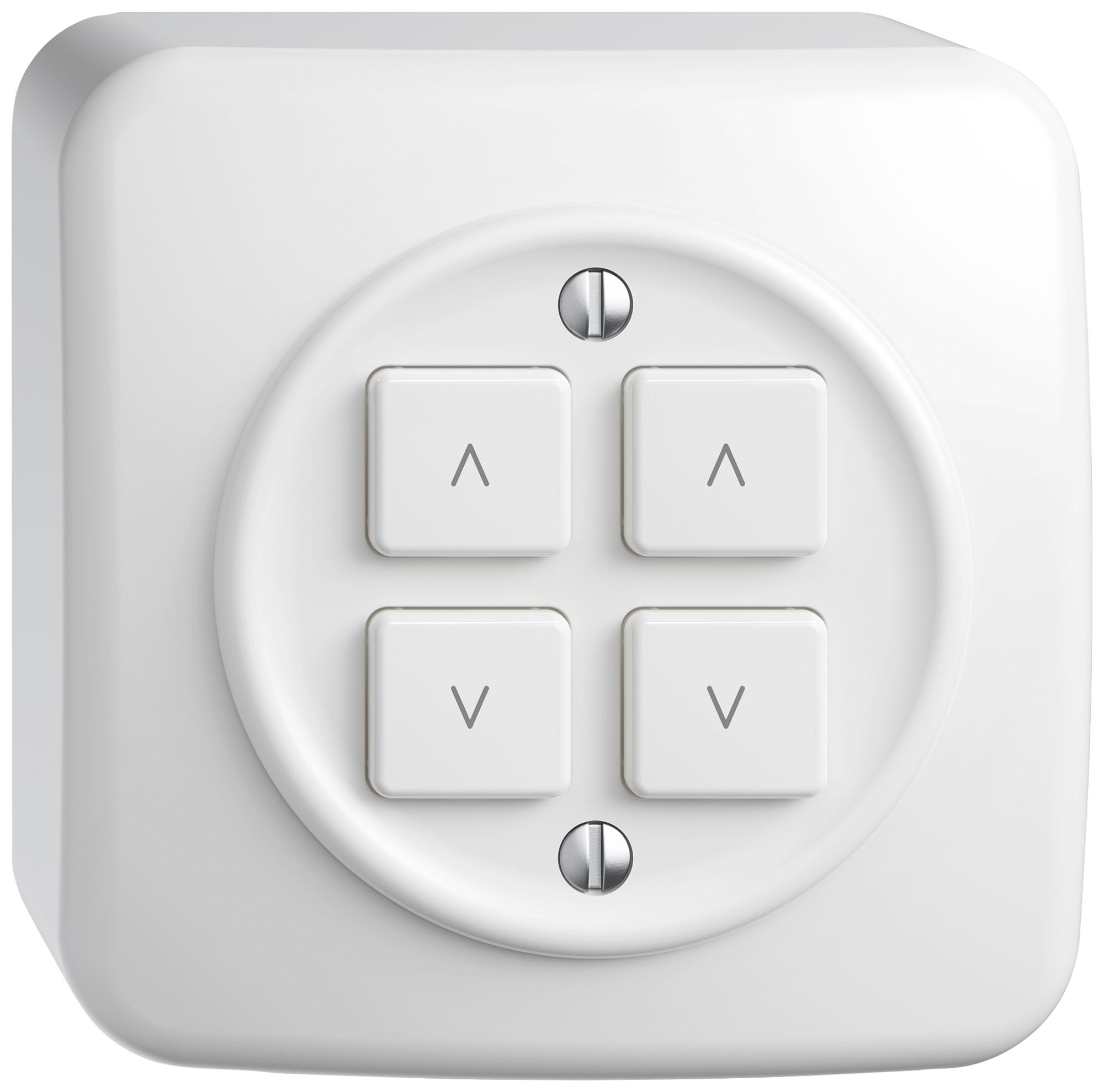 AP-Storenschalter STANDARDdue Wiser SNAPFIX® 2 Kanal 4 Tasten ws