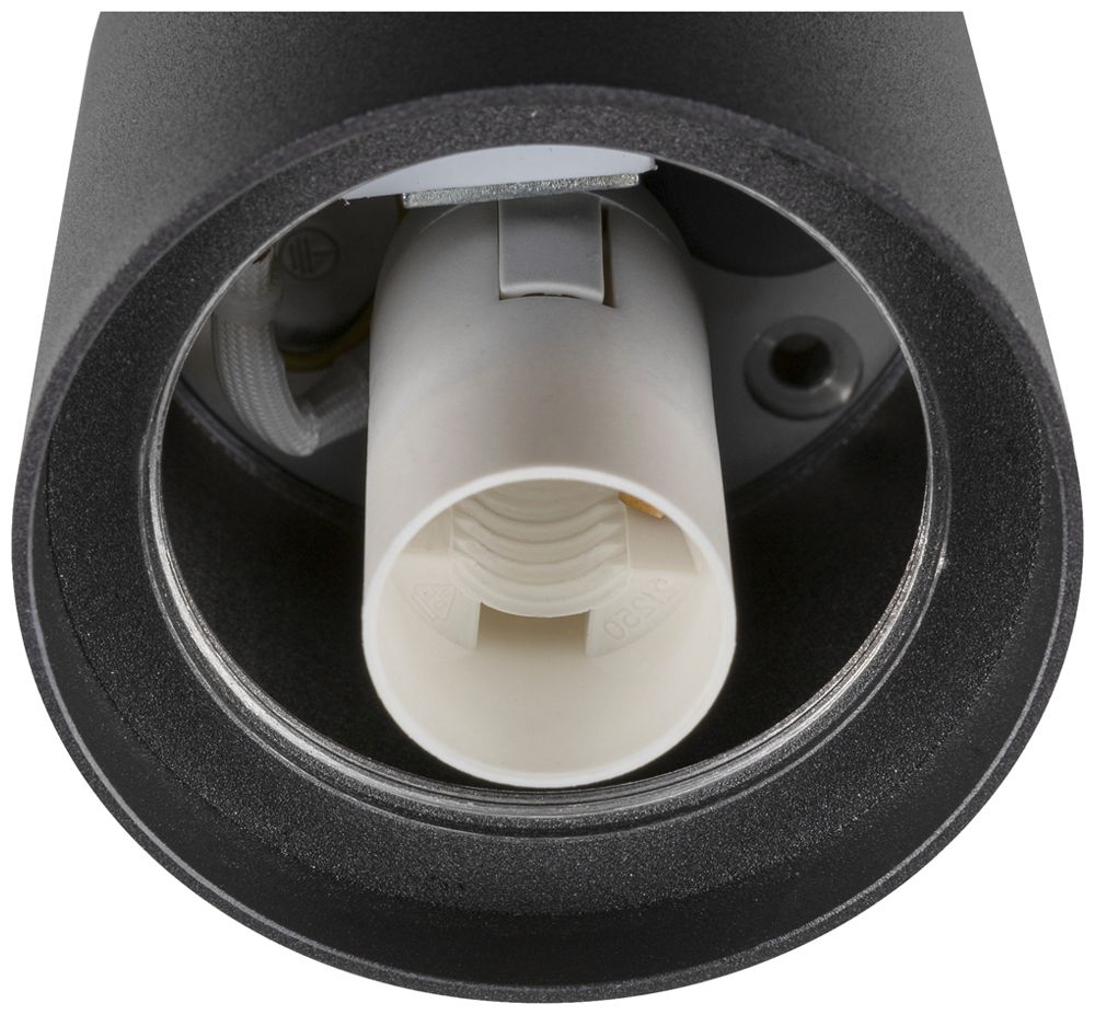 Plafoniera SLV VARYT E14 1×6W IP44 REG Ø76×80mm nero