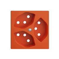 Frontplatte EDIZIOdue 3×T13 orange