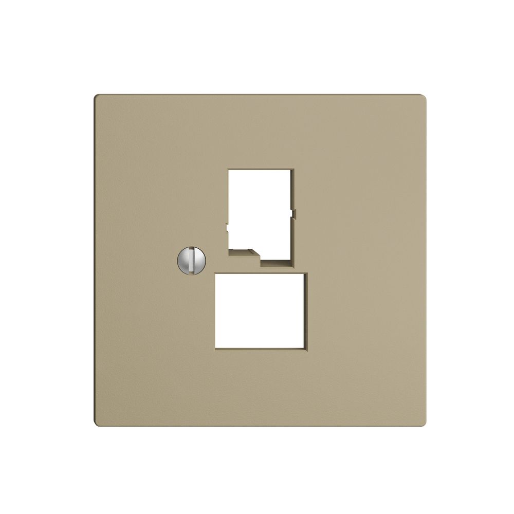 Frontplatte EDIZIOdue sand für DSL-Breitband Dose