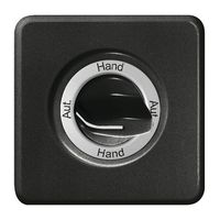 Frontset Aut.-Hand-Aut.-Hand für Drehschalter schwarz FH