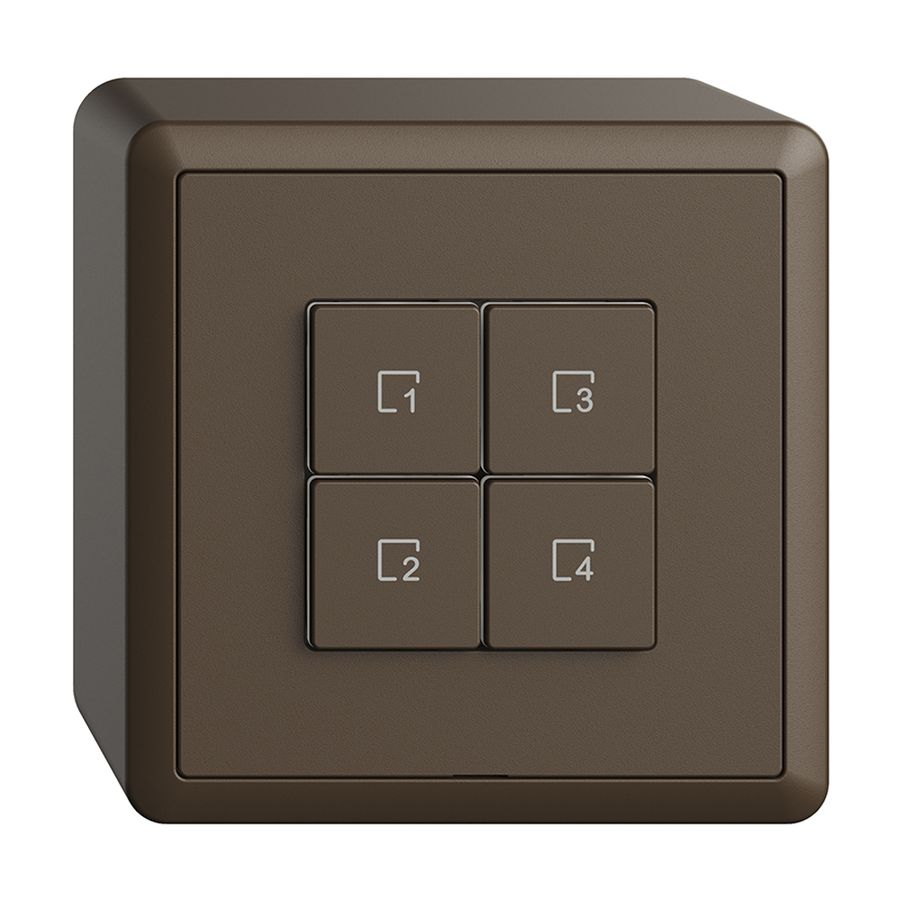 Poussoir scène AP 4 scènes/4T Edue Wiser coffee