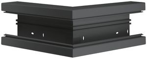 Angolo esterno Hager BR 65×130mm coperchio 80mm nero