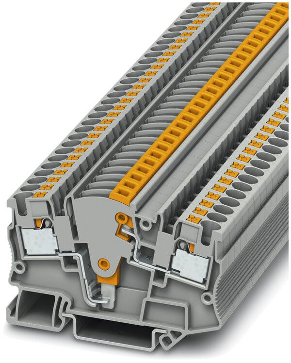 Morsetto sezionatore per misura 0.2…6mm² grigio Push-in PTME 4