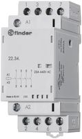 REG-Schütz Finder 22.32, 230VUC, 4S 25A/440VAC AgSnO2, LED