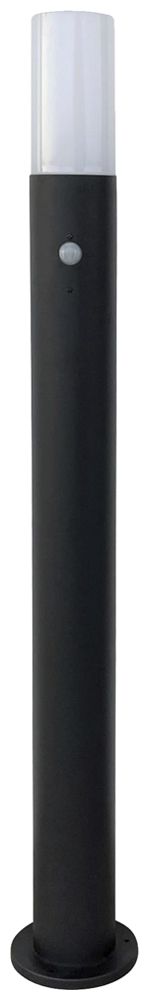 LED-Wegeleuchte Z-Licht PLSK mit PIR-Sensor 12W 900lm 3000K Ø140×1000mm schwarz