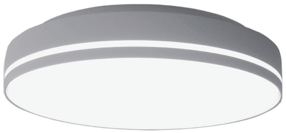 LED-Decken-/Wandleuchte STRIPE D 24/32W 3000/4000K 3400lm, IP54, HF, silber