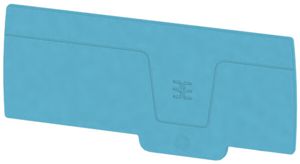 Plaque de fermeture Weidmüller série A AEP 2C 1.5 100.23×2.1mm, bleu
