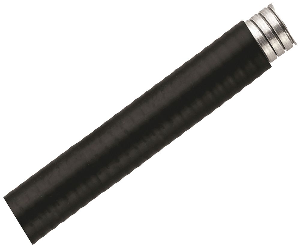 Tuyau métallique Plica LTP M12 50m flexible acier zingué/PVC noir