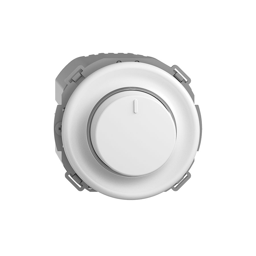 UP-Drehdimmer STANDARDdue 40…600W beleuchtbar Phasenanschnitt weiss