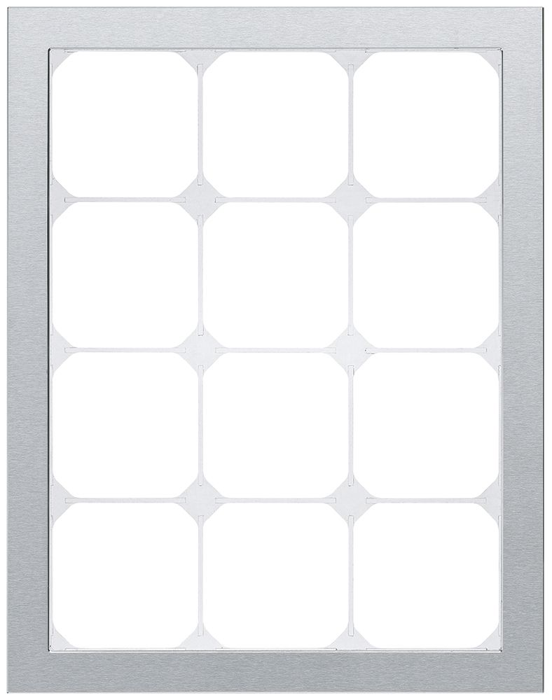 Abdeckrahmen KAL.art 4×3 274×214mm Edelstahl gebürstet