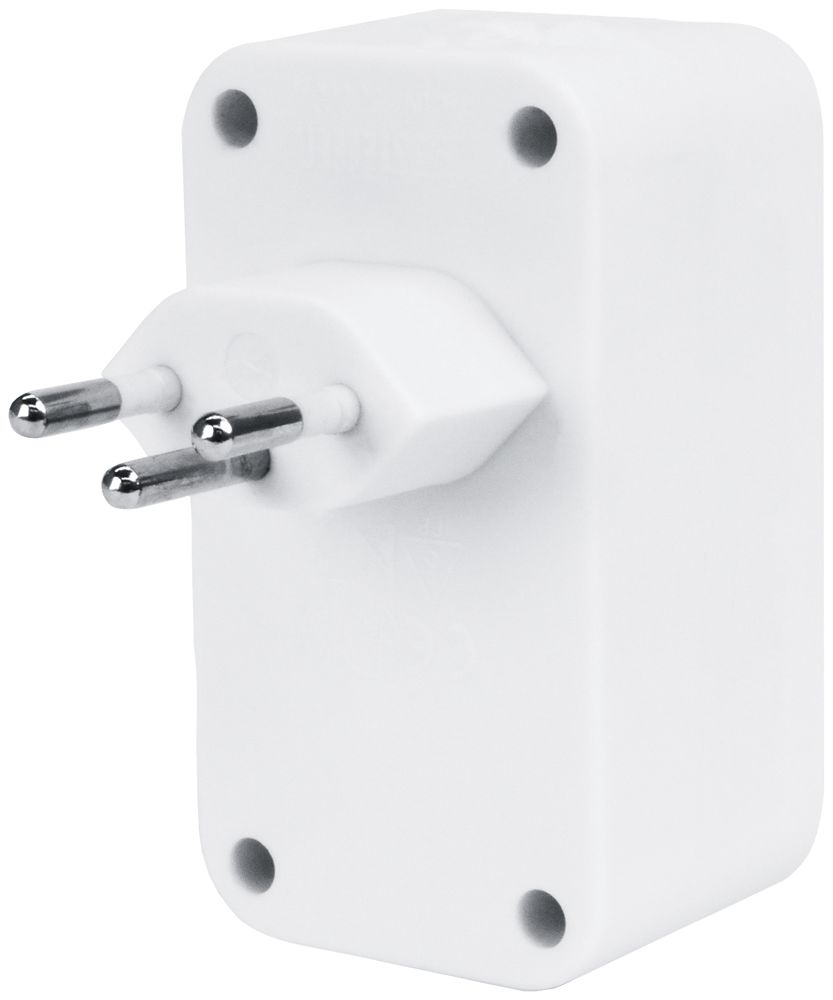 Mehrfachstecker Steffen 3×T13 10A 230V IP20 weiss