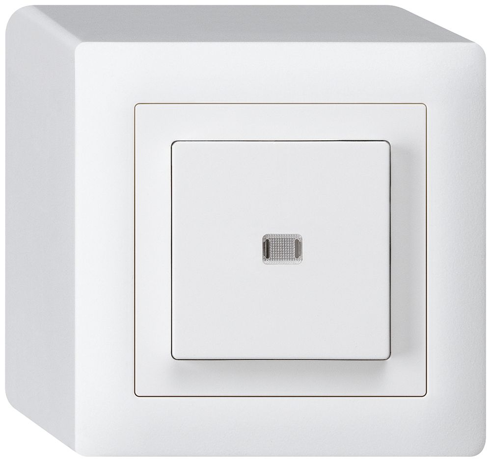 AP-Leuchtdrucktaster kallysto AR/1L weiss